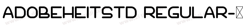 ADobeheitstd regular字体转换